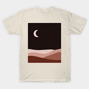 Boho Mountain Moon Version T-Shirt